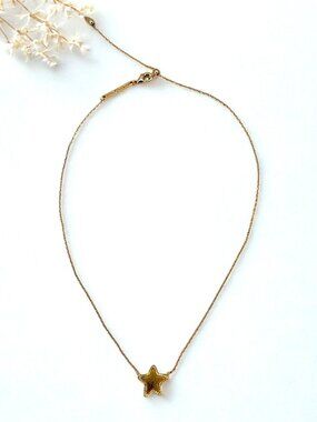 KENDRA SCOTT Jae Star Rose Gold Yellow and Black Quartz Drusy